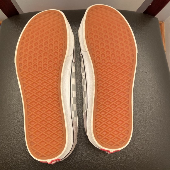 Vans Old Skool Checkerboard Sneakers Men’s Size 9 Women's Size 10.5 Gray - Picture 5 of 5